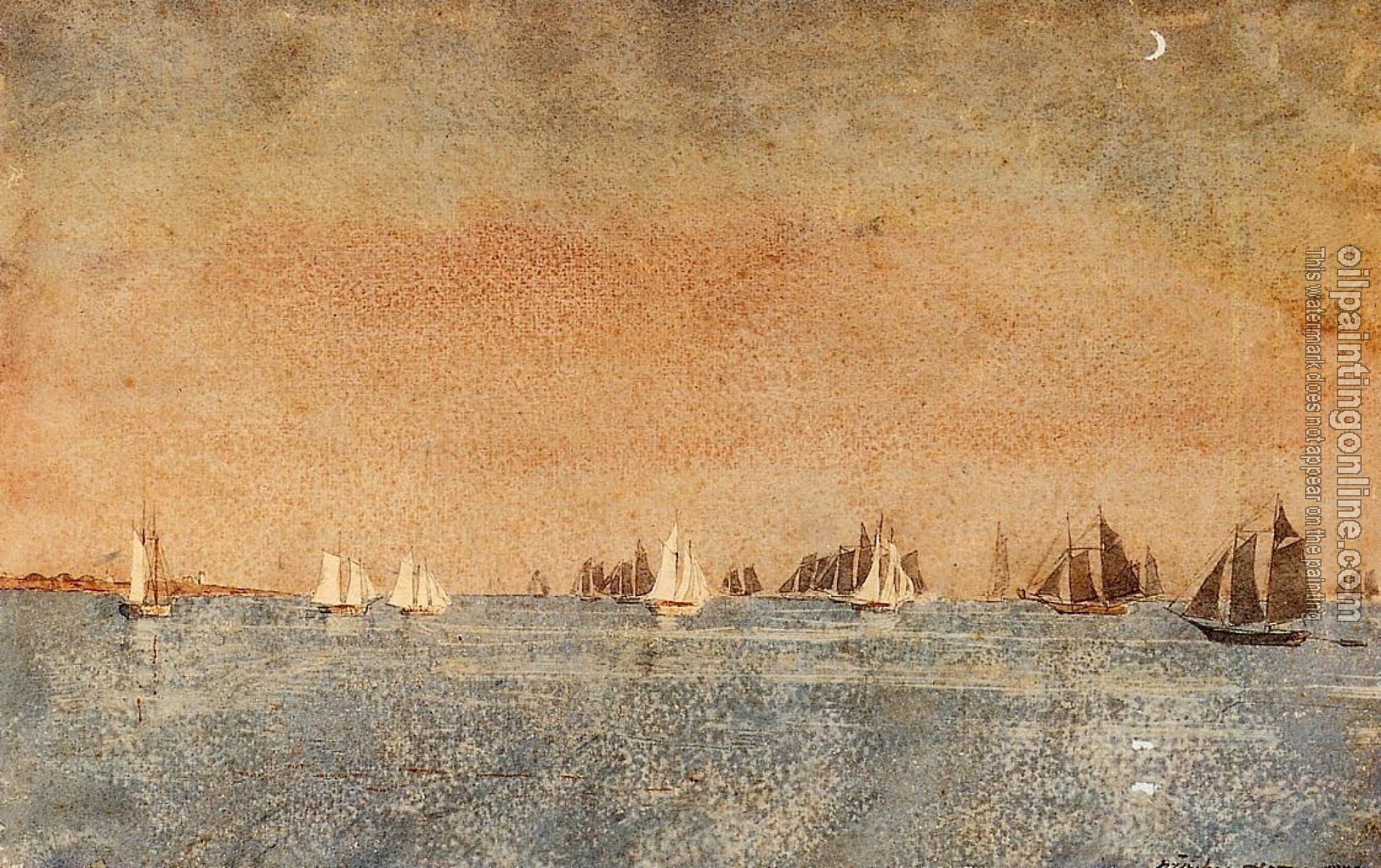 Homer, Winslow - Gloucester Harbor, Fishing Fleet